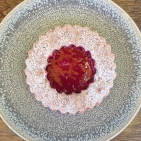 Gluten-free Linzer tart from M Cafe